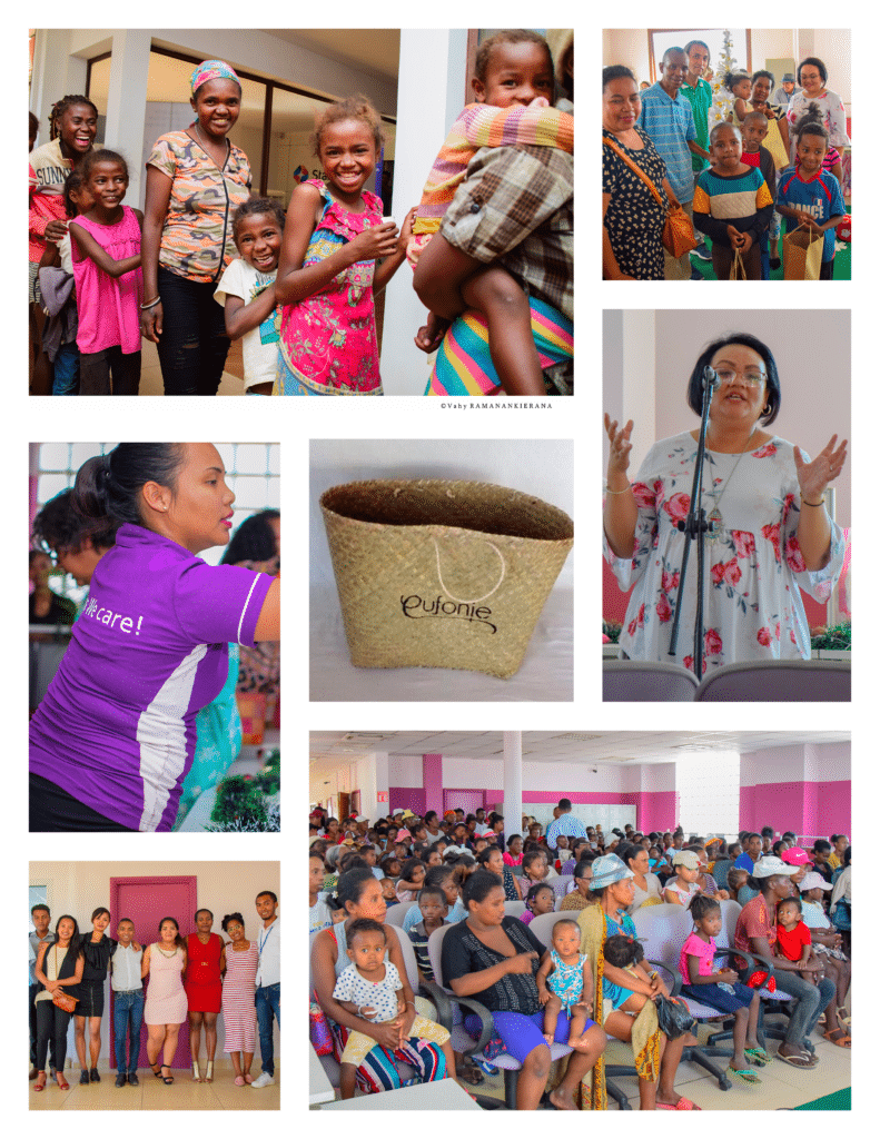 Distribution de cadeaux pour les enfants défavorisés à l'occasion de GivingTuesday 2019, par la Team Eufonie